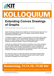 Informatik-Sonderkolloquium zum Thema »Extending Convex Drawings of Graphs«