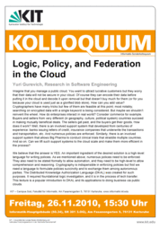 Logic, Policy, and Federation in the Cloud  