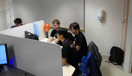 Team Hackit bei der Arbeit