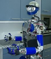 Mehr als ein Haushaltsroboter: Die direkte Kommunikation zwischen Mensch und Maschine ist Ziel des neuen Instituts für Anthropomatik.