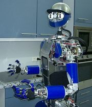 Mehr als ein Haushaltsroboter: Die direkte Kommunikation zwischen Mensch und Maschine ist Ziel des neuen Instituts für Anthropomatik. Mehr als ein Haushaltsroboter: Die direkte Kommunikation zwischen Mensch und Maschine ist Ziel des neuen Instituts für Anthropomatik.